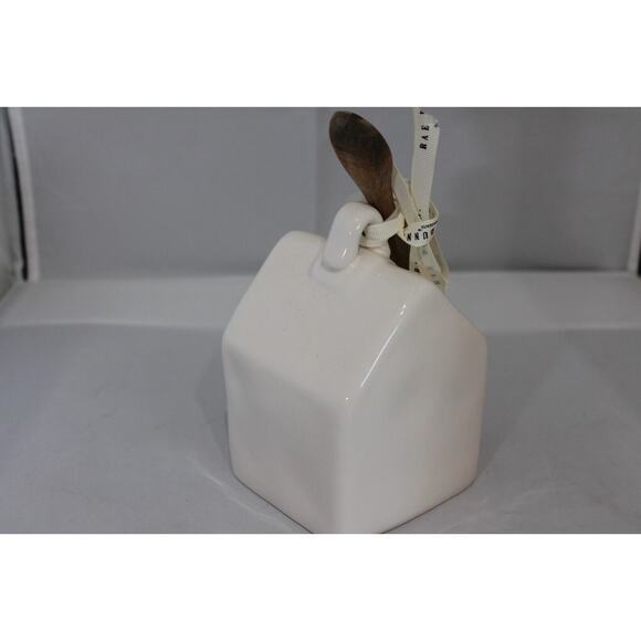 Rae Dunn Artisan Collection By Magenta SALT Birdhouse With Wooden Spoon 5.5" - Picture 4 of 4